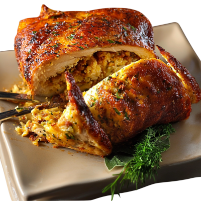 Turducken With Creole Pork & Cornbread 15lb (Serves approximately 20-25)
