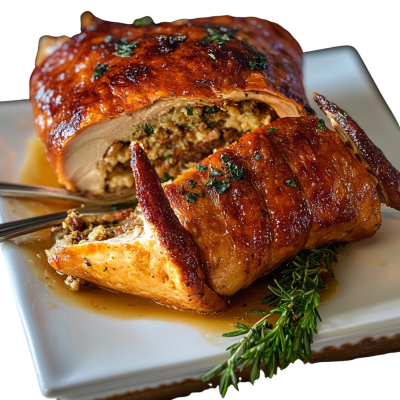 Turducken With Boudin 15lb (Serves approximately 20-25)