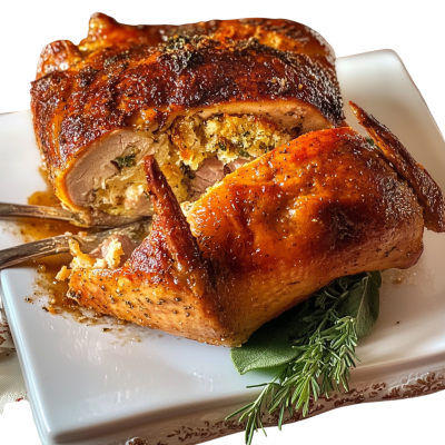 Turducken With Chicken Sausage 15lb (Serves approximately 20-25)