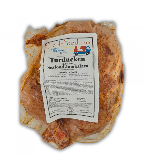 Turducken With Seafood Jambalaya 15lb (Serves approximately 20-25)