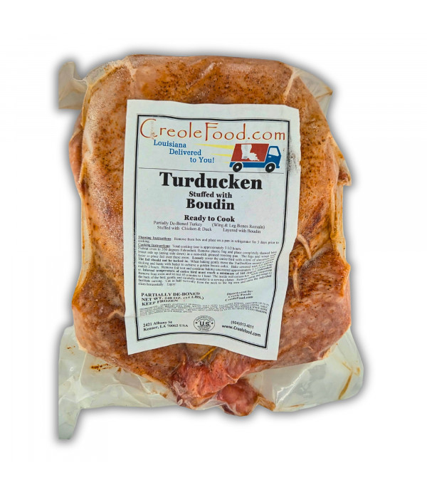 Turducken With Boudin 15lb (Serves approximately 20-25)